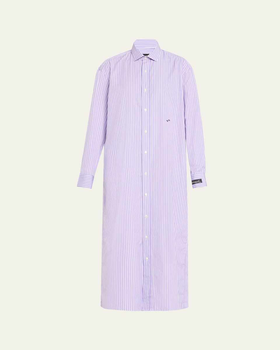 Striped Maxi Shirtdress